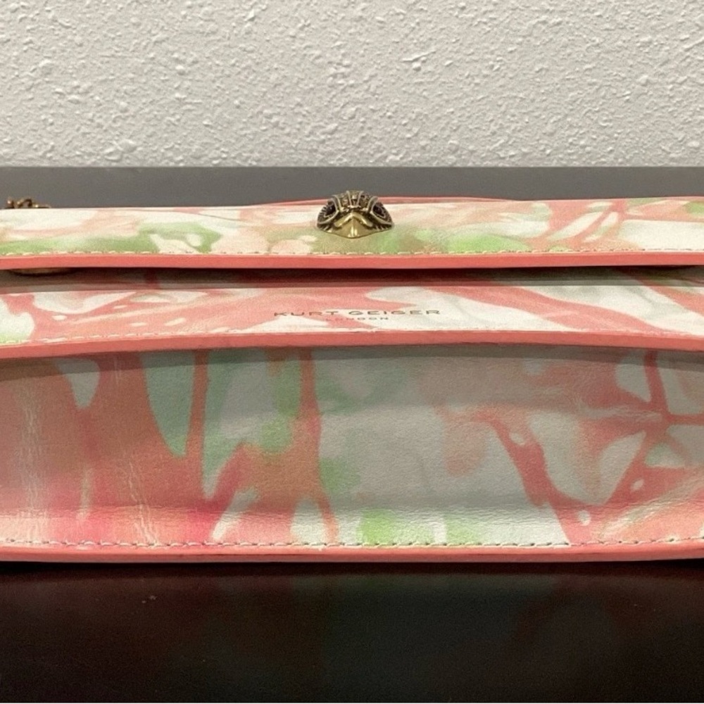 Kurt Geiger London Bond Top Handle Pink and Green Women's Bag NWT - Picture 7 of 12